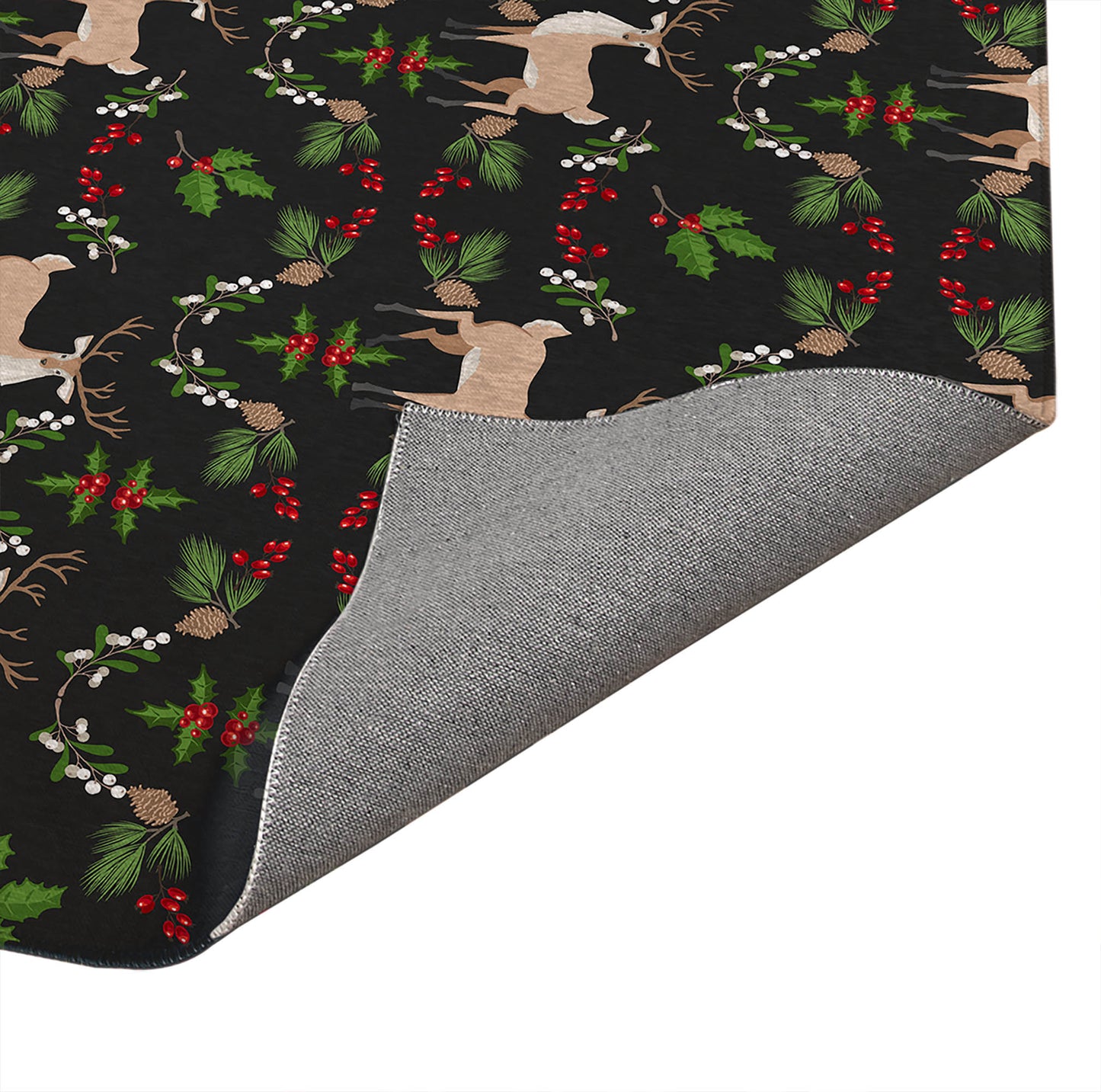 Botanical Deer Seasonal Indoor Door Mat