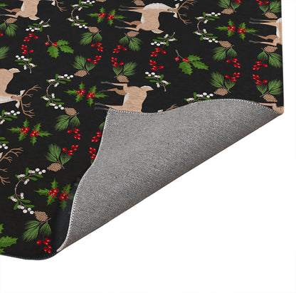 Botanical Deer Seasonal Indoor Door Mat