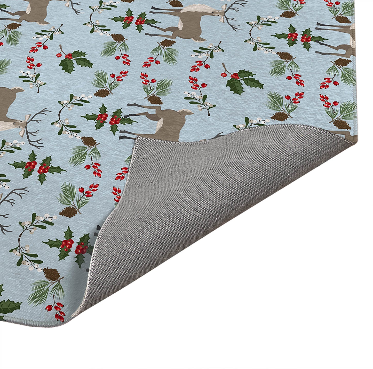 Botanical Deer Seasonal Indoor Door Mat