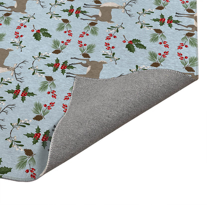 Botanical Deer Seasonal Indoor Door Mat