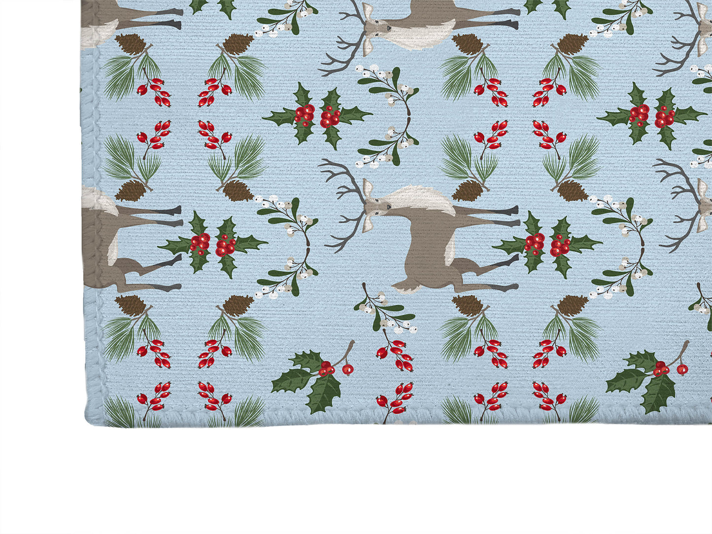 Botanical Deer Seasonal Indoor Door Mat