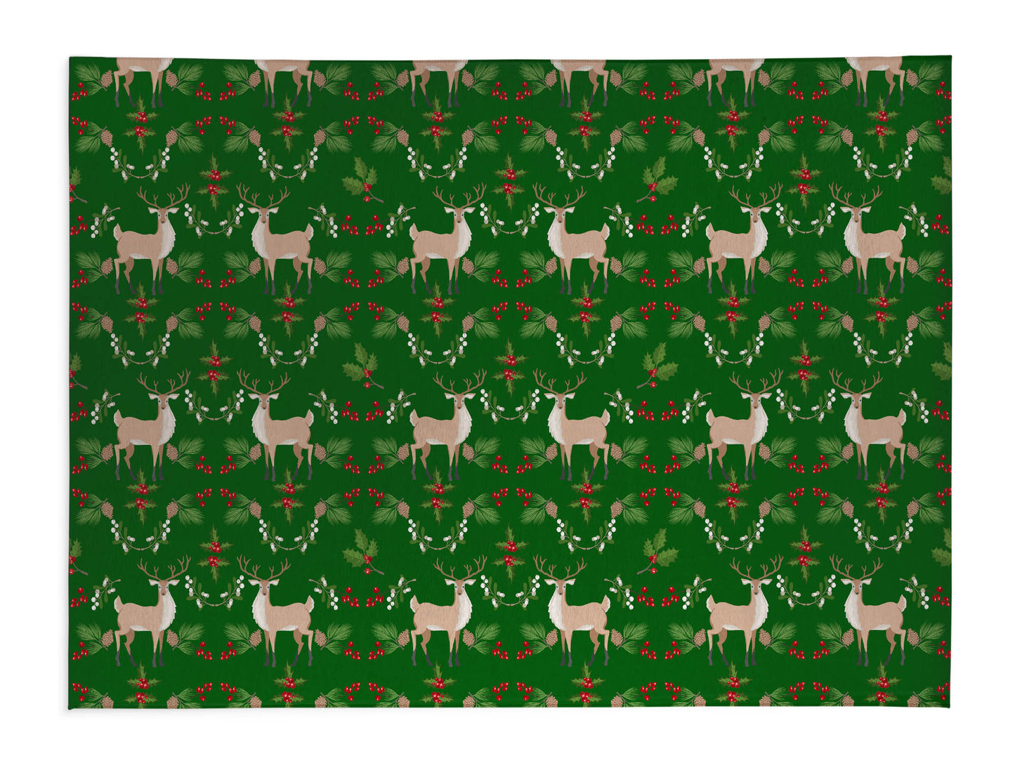 Botanical Deer Seasonal Indoor Door Mat