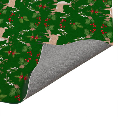 Botanical Deer Seasonal Indoor Door Mat