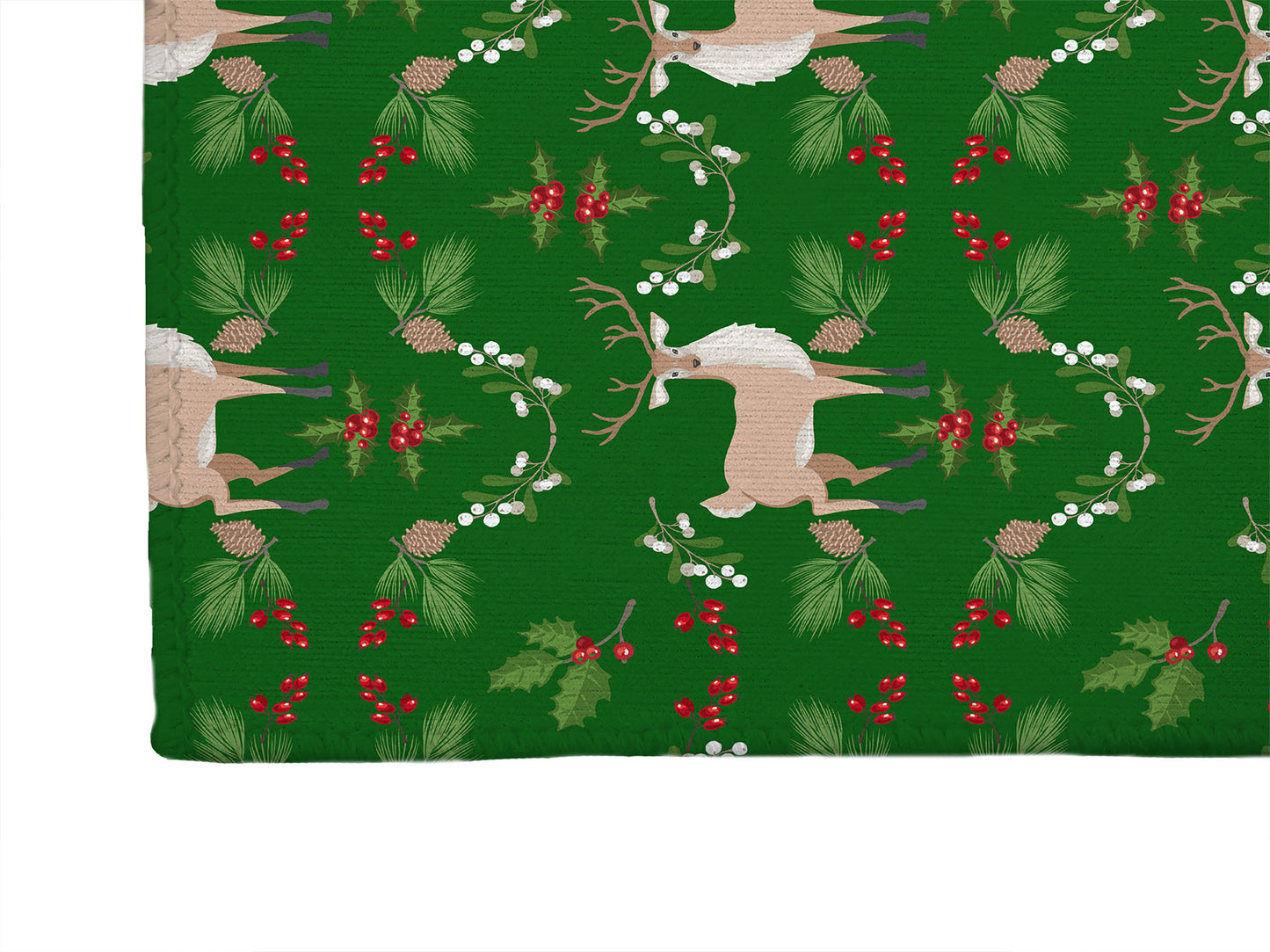 Botanical Deer Seasonal Indoor Door Mat