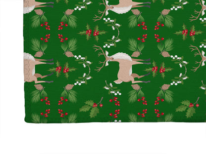 Botanical Deer Seasonal Indoor Door Mat