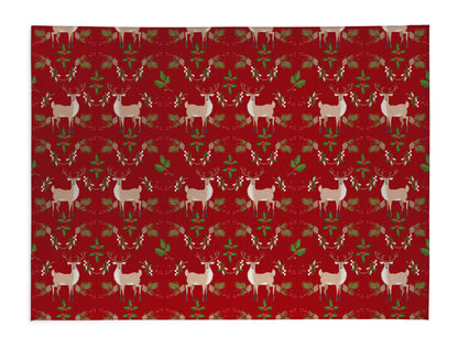 Botanical Deer Seasonal Indoor Door Mat