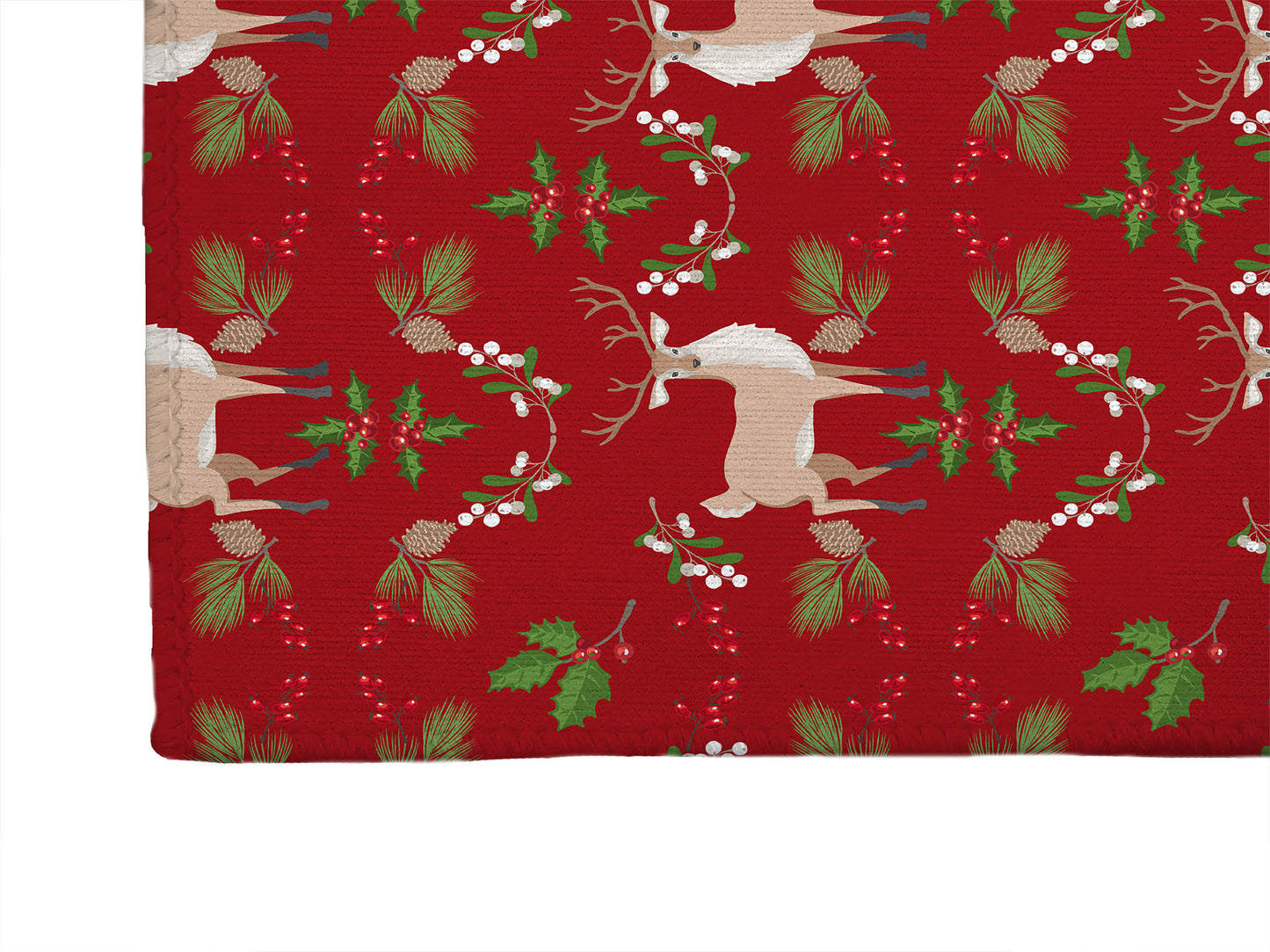 Botanical Deer Seasonal Indoor Door Mat