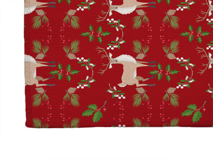 Botanical Deer Seasonal Indoor Door Mat