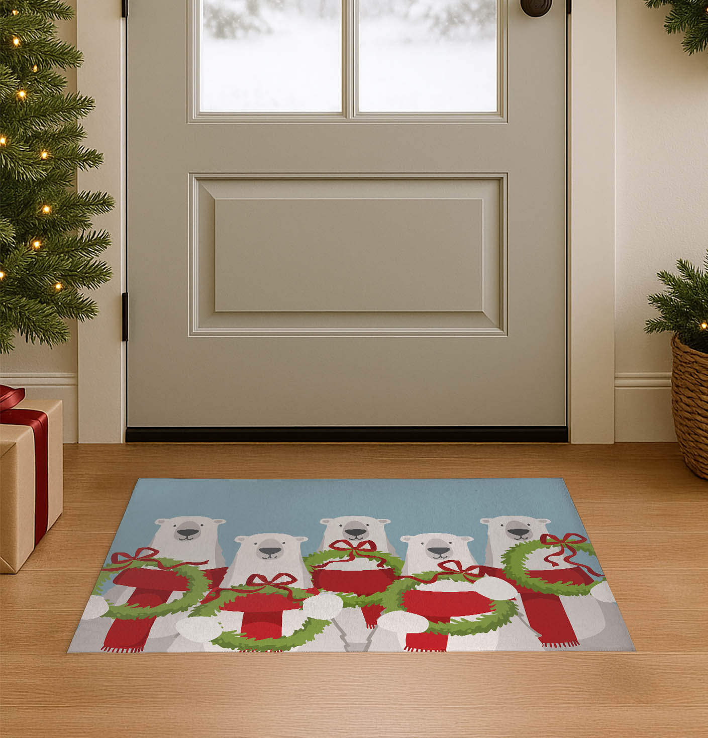 Polar bear Seasonal Indoor Doormat