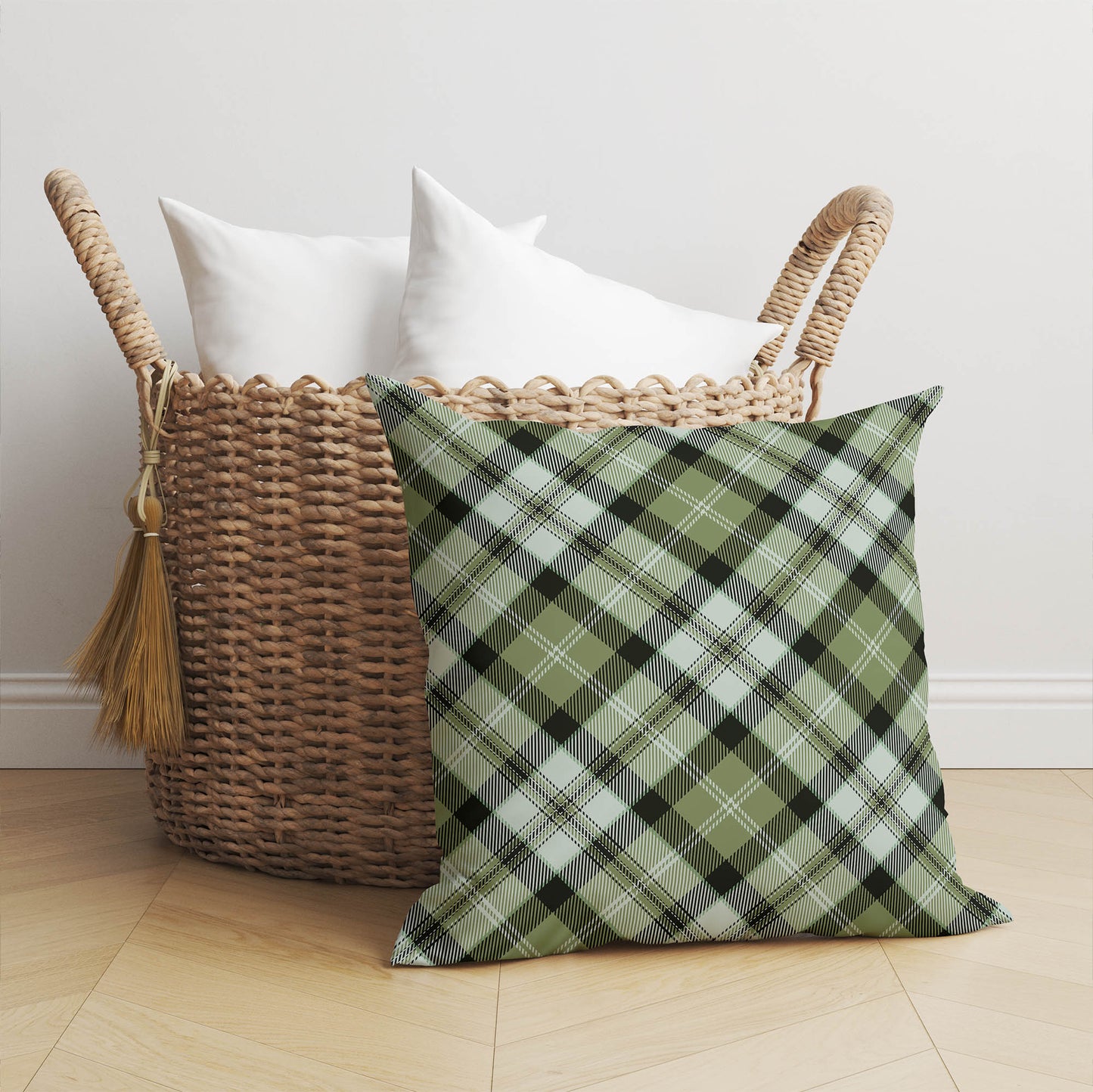 Anthony Plaid Throw Pillow