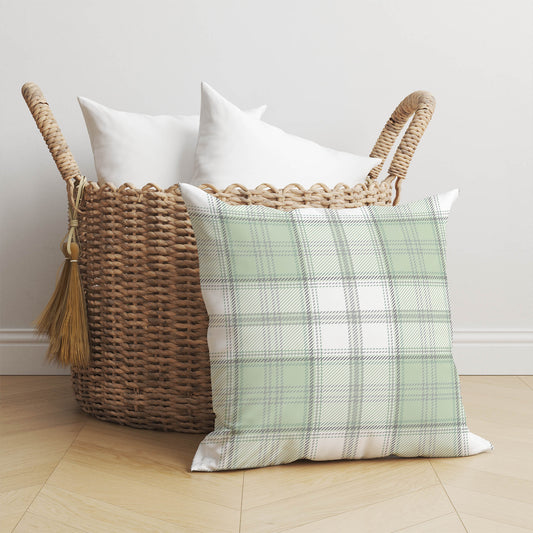 Bully Plaid Throw Pillow