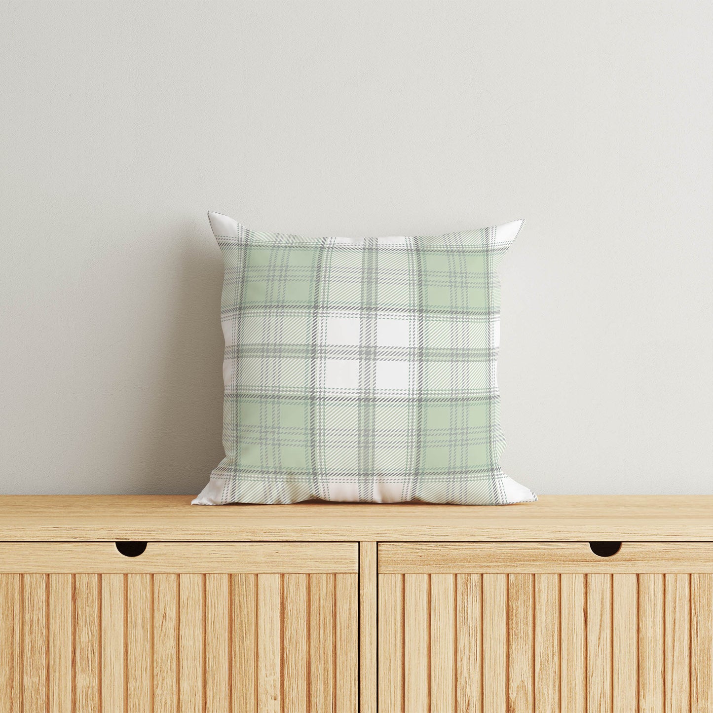 Bully Plaid Throw Pillow