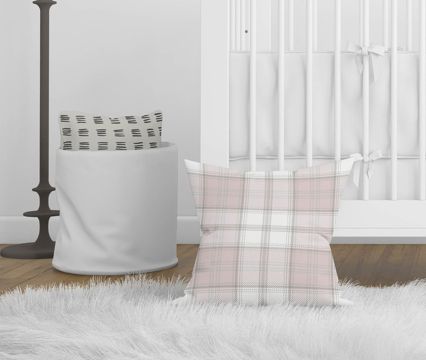 Bully Plaid Throw Pillow