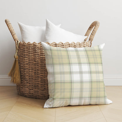 Bully Plaid Throw Pillow