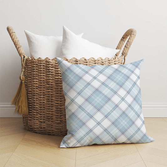 Diamond Plaid Throw Pillow