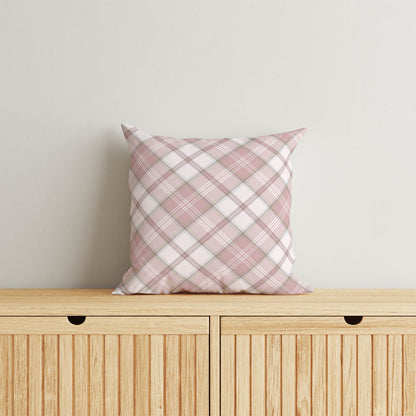 Diamond Plaid Throw Pillow
