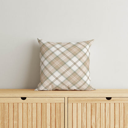 Diamond Plaid Throw Pillow