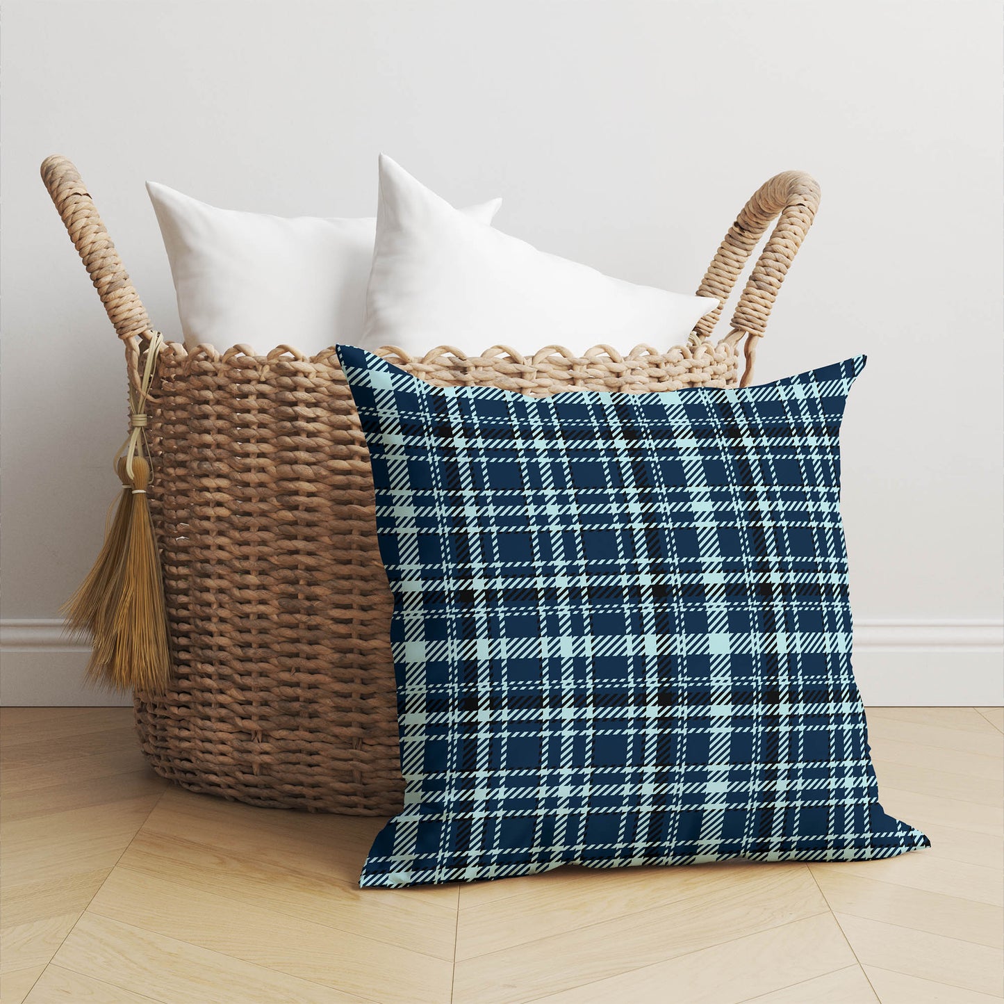 Rocky Tartan Throw Pillow