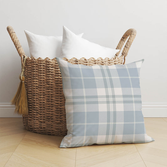 Tartan Block Throw Pillow