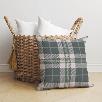 Tartan Block Throw Pillow