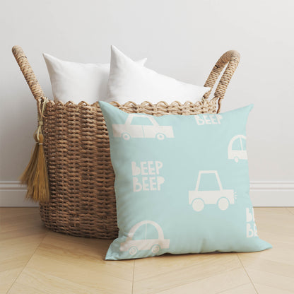 Beep Throw Pillow