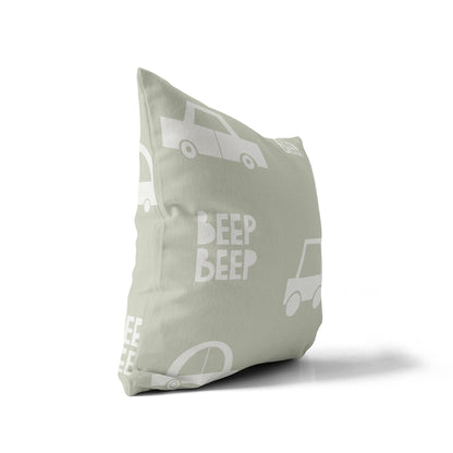 Beep Throw Pillow