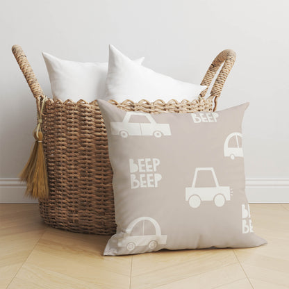 Beep Throw Pillow