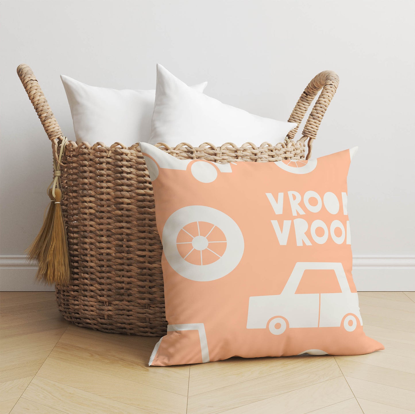 Vroom vroom Throw Pillow