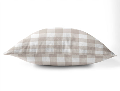 Proper Gingham Throw Pillow