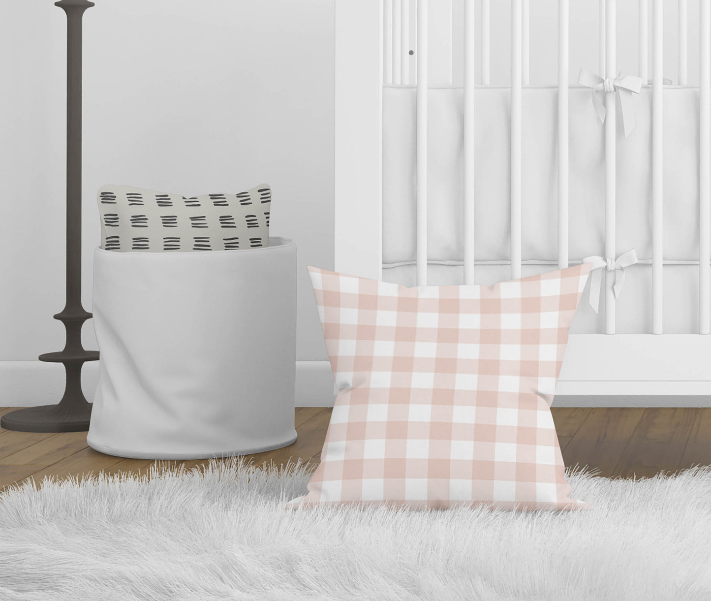 Proper Gingham Throw Pillow
