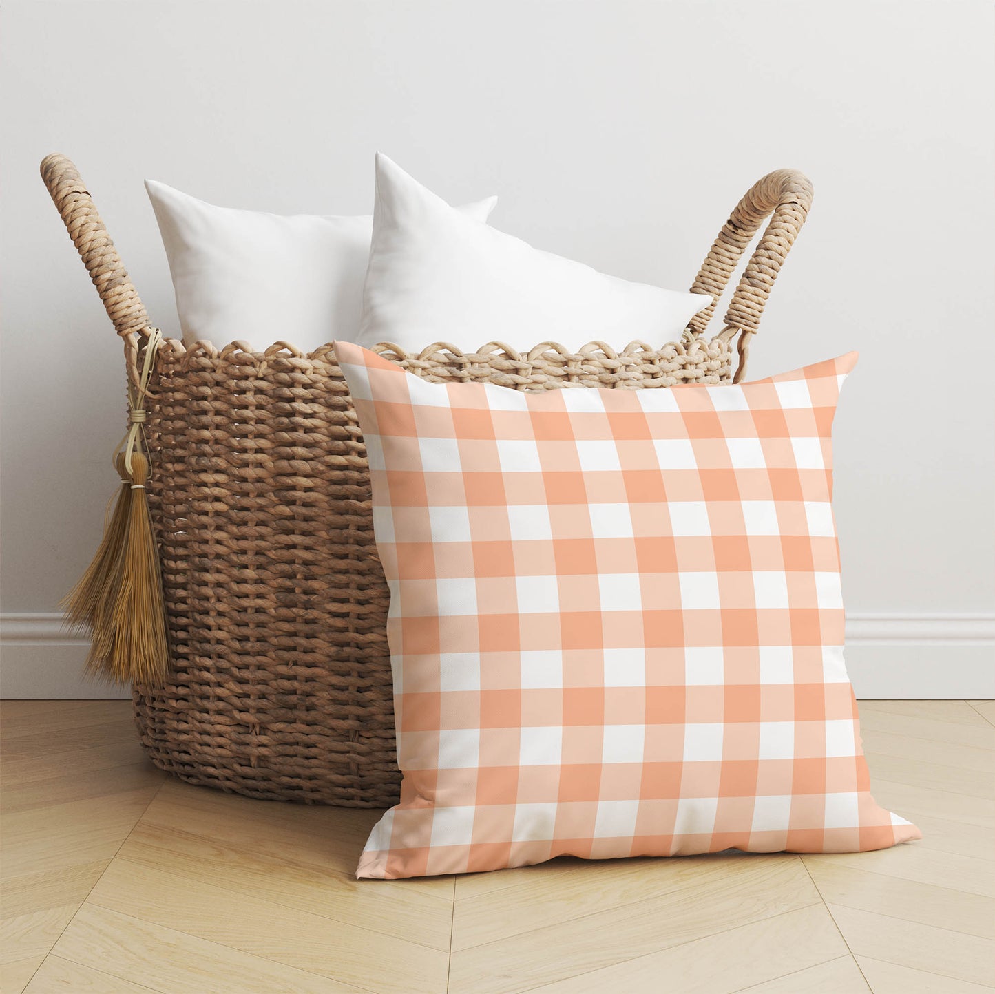 Proper Gingham Throw Pillow