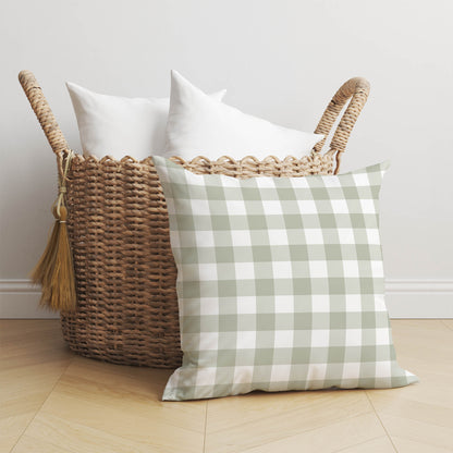Proper Gingham Throw Pillow