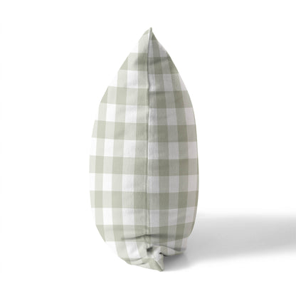 Proper Gingham Throw Pillow