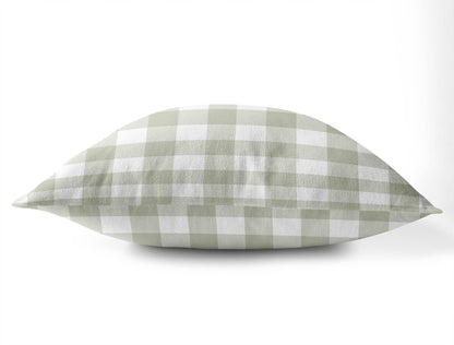 Proper Gingham Throw Pillow