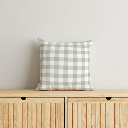 Proper Gingham Throw Pillow