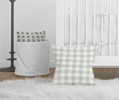 Proper Gingham Throw Pillow