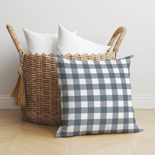 Proper Gingham Throw Pillow