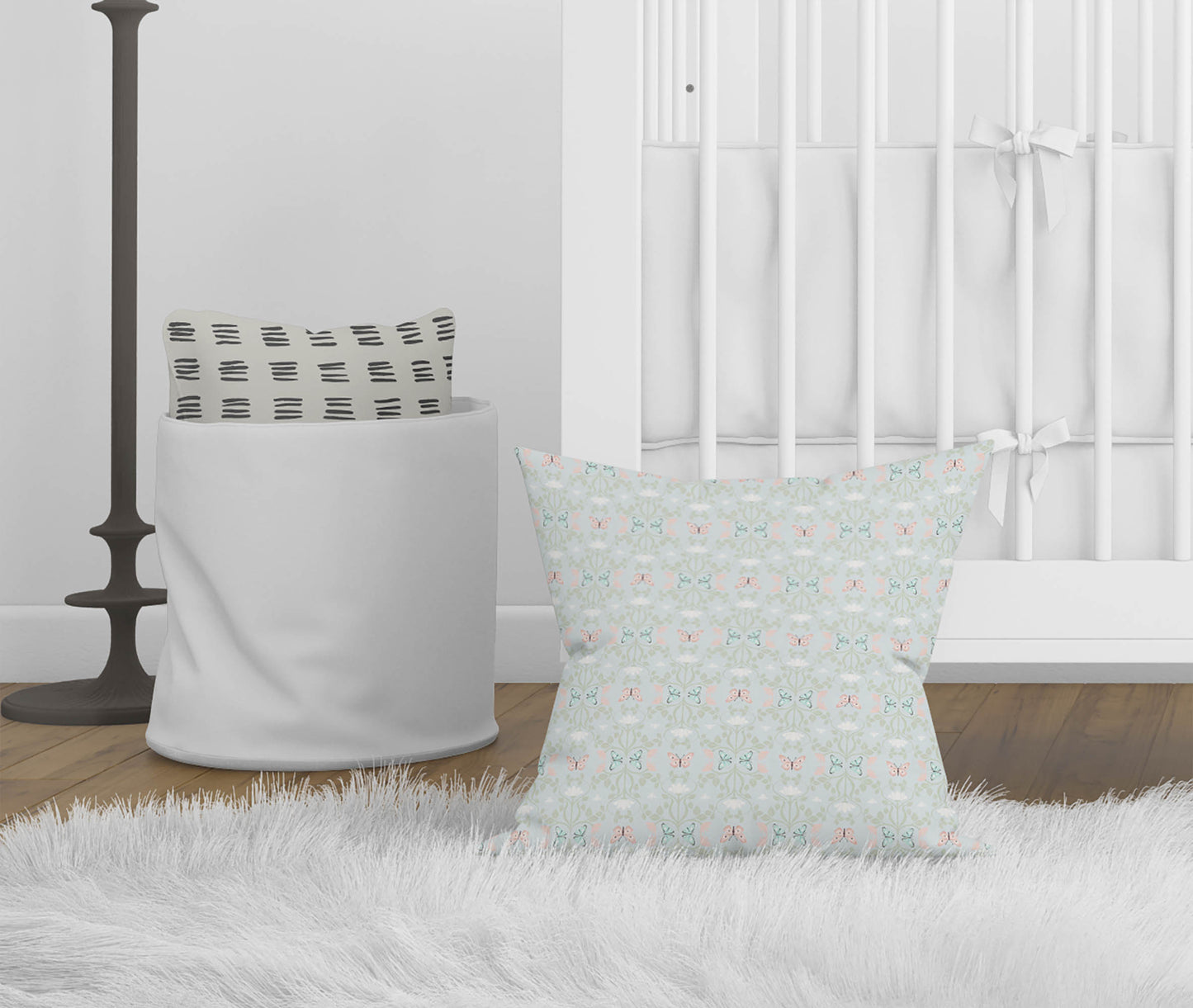 Bees & Butterflies Throw Pillow