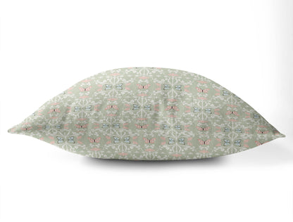 Bees & Butterflies Throw Pillow