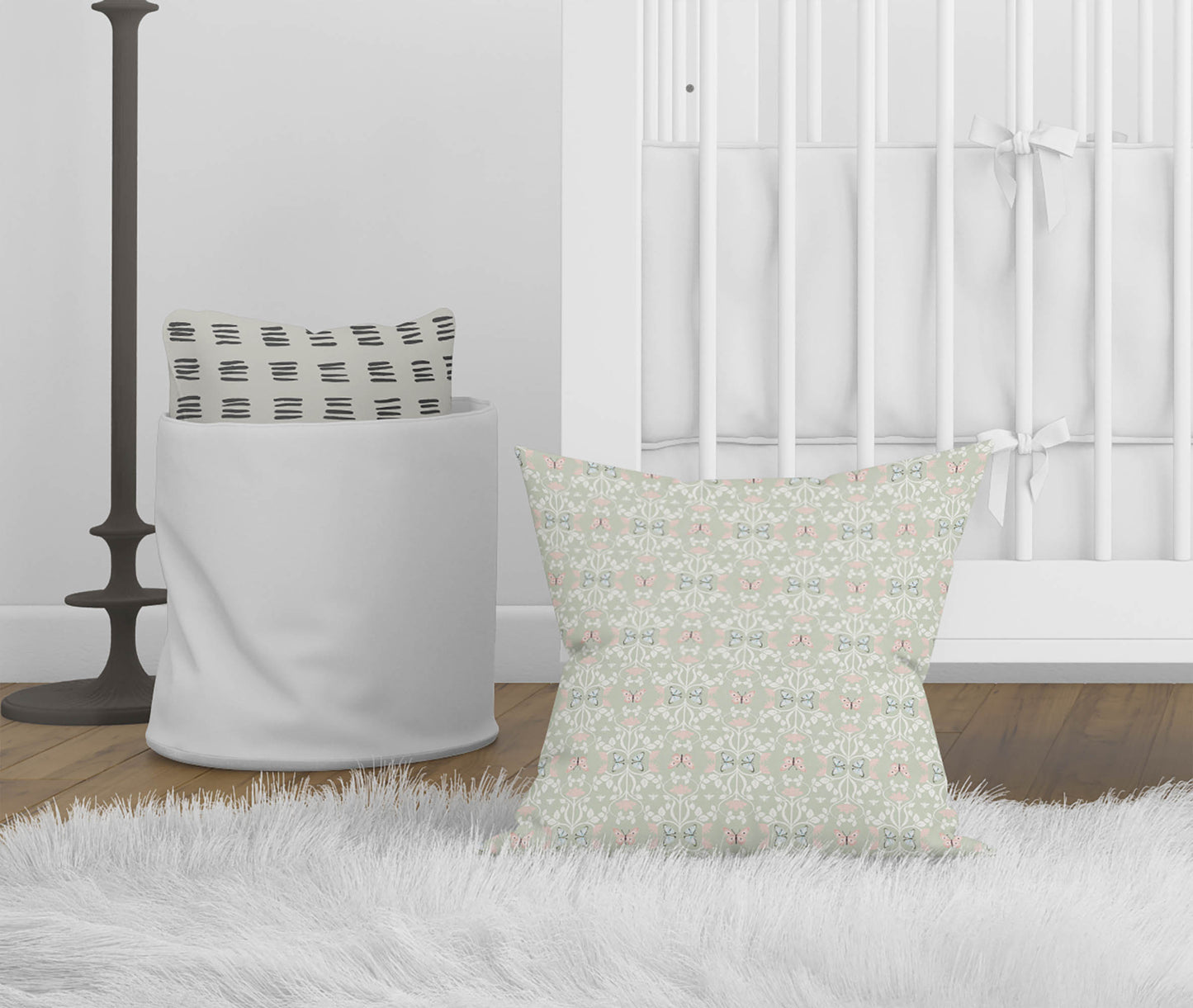 Bees & Butterflies Throw Pillow