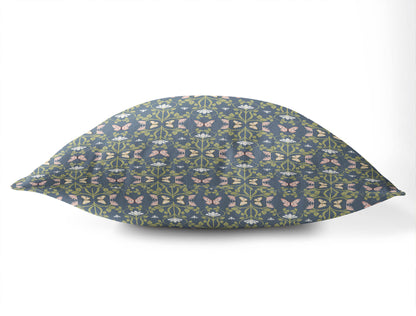 Bees & Butterflies Throw Pillow
