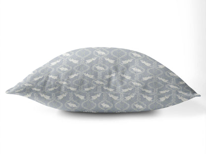 Nantucket Bunny Throw Pillow