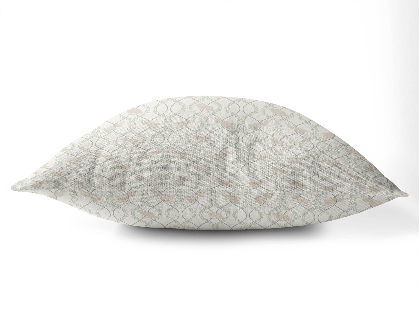 Nantucket Bunny Throw Pillow