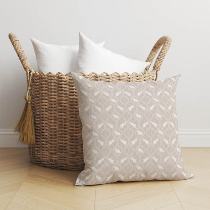 Nantucket Bunny Throw Pillow