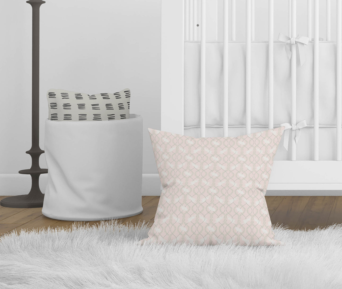 Nantucket Bunny Throw Pillow