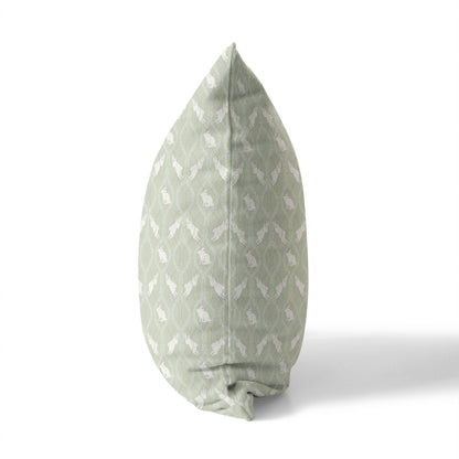 Nantucket Bunny Throw Pillow