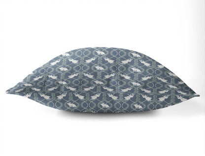Nantucket Bunny Throw Pillow