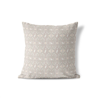 Storks & Bunnies Throw Pillow