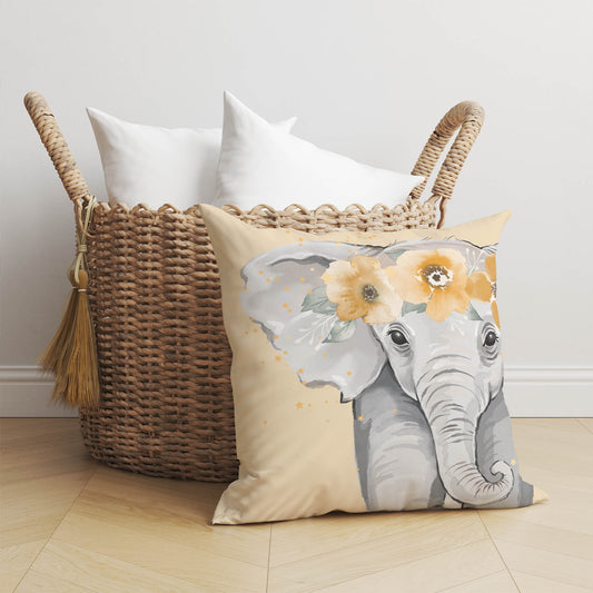 Elephant Throw Pillow