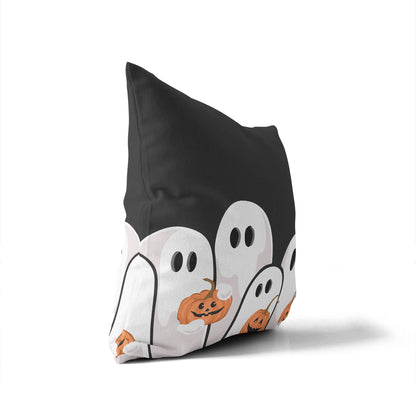 Ghosts & Pumpkins Decorative Seasonal Throw Pillow